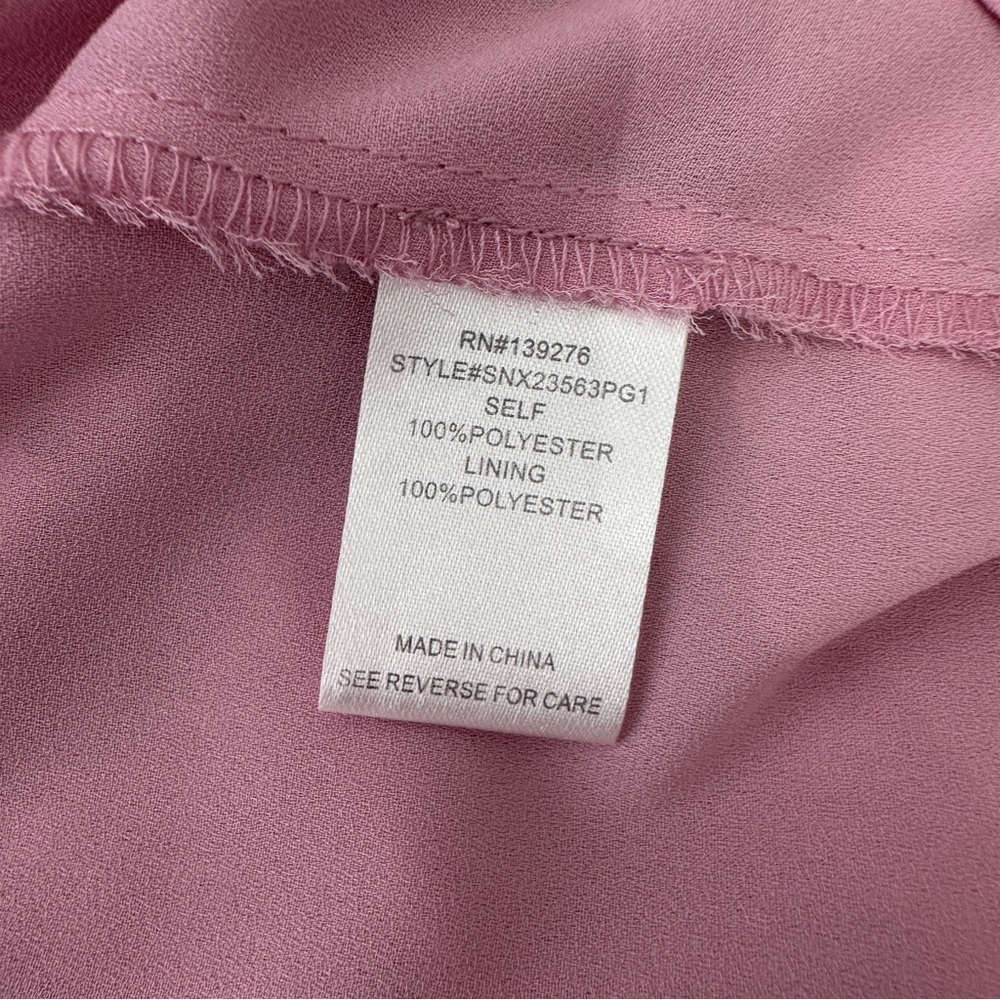 Les Serein pink floral sleeveless shirt Size 1X - Picture 11 of 12